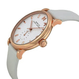 Marc Jacobs Baker White Dial White Leather Strap Watch for Women - MBM1283 Authentic Buy Shop Now