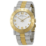 Marc Jacobs Amy Silver Dial Two Tone Steel Strap Watch for Women - MBM3139 Authentic Buy Shop Now