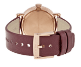 Marc Jacobs Baker Maroon Dial Maroon Leather Strap Watch for Women - MBM1267 Authentic Buy Shop Now
