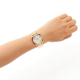 Marc Jacobs Mandy White Dial Rose Gold Steel Strap Watch for Women - MJ3574 Authentic Buy Shop Now