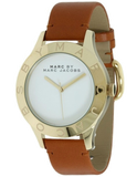 Marc Jacobs Blade White Dial Brown Leather Strap Watch for Women - MBM1218 Authentic Buy Shop Now