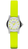 Marc Jacobs Henry White Dial Neon Yellow Rubber Strap Watch for Women - MBM1235 Authentic Buy Shop Now