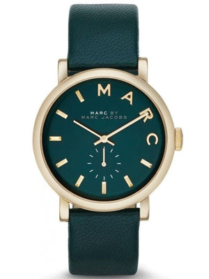 Marc Jacobs Baker Green Dial Green Leather Strap Watch for Women - MBM1268 Authentic Buy Shop Now