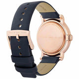 Marc Jacobs Baker Navy Blue Dial Navy Blue Leather Strap Watch for Women - MBM1329 Authentic Buy Shop Now