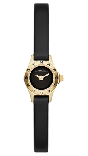 Marc Jacobs Blade Black Dial Black Leather Strap Watch for Women - MBM1345 Authentic Buy Shop Now