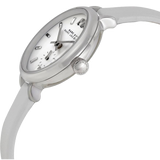 Marc Jacobs Sally White Dial White Leather Strap Watch for Women - MBM1350 Authentic Buy Shop Now