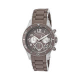 Marc Jacobs Rock Chronograph Grey Dial Grey Silicone Strap Watch for Women - MBM2595 Authentic Buy Shop Now