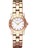 Marc Jacobs Mini Amy White Dial Rose Gold Steel Strap Watch for Women - MBM3078 Authentic Buy Shop Now