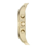 Marc Jacobs Henry Chronograph Gold Dial Gold Steel Strap Watch for Women - MBM3105 Authentic Buy Shop Now