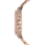 Marc Jacobs Henry Chronograph Rose Gold Dial Rose Gold Steel Strap Watch for Women - MBM3118 Authentic Buy Shop Now