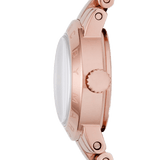 Marc Jacobs Amy White Dial Rose Gold Steel Strap Watch for Women - MBM8613 Authentic Buy Shop Now