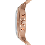Marc Jacobs Blade Chronograph Brown Dial Rose Gold Steel Strap Watch for Women - MBM3308 Authentic Buy Shop Now