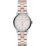 Marc Jacobs Baker White Dial Two Tone Steel Strap Watch for Women - MBM3331 Authentic Buy Shop Now