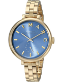 Marc Jacobs Sally Blue Dial Gold Steel Strap Watch for Women - MBM3366 Authentic Buy Shop Now
