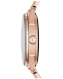 Marc Jacobs Tether Transparent Rose Gold Dial Rose Gold Steel Strap Watch for Women - MBM3414 Authentic Buy Shop Now