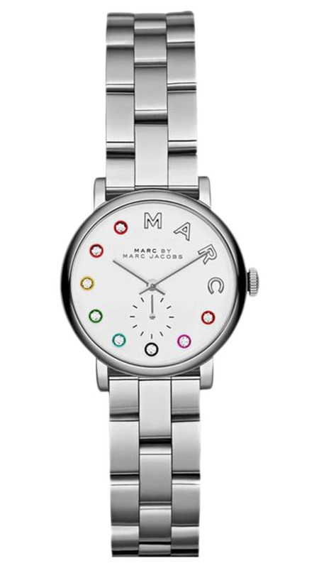 Marc Jacobs Baker Dexter White Dial Silver Steel Strap Watch for Women - MBM3423 Authentic Buy Shop Now