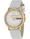 Marc Jacobs Fergus White Dial White Leather Strap Watch for Women - MBM8653 Authentic Buy Shop Now