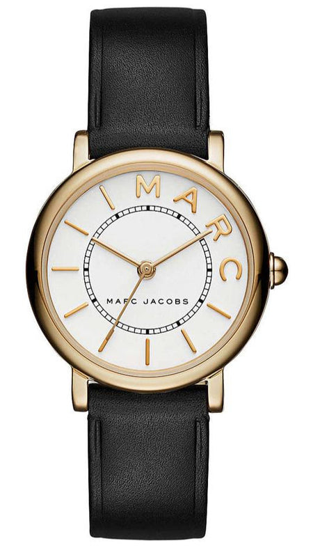 Marc Jacobs Roxy White Dial Black Leather Strap Watch for Women - MJ1537 Authentic Buy Shop Now