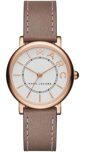Marc Jacobs Roxy White Dial Light Brown Leather Strap Watch for Women - MJ1538 Authentic Buy Shop Now