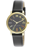 Marc Jacobs Roxy Black Dial Black Leather Strap Watch for Women - MJ1592 Authentic Buy Shop Now