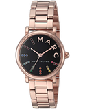 Marc Jacobs Roxy Black Dial Rose Gold Steel Strap Watch for Women - MJ3569 Authentic Buy Shop Now