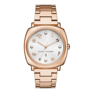 Marc Jacobs Mandy White Dial Rose Gold Steel Strap Watch for Women - MJ3574 Authentic Buy Shop Now