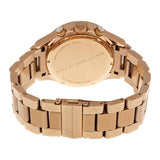 Marc Jacobs Rock Chronograph Rose Gold Dial Rose Gold Steel Strap Watch for Women - MBM3156 Authentic Buy Shop Now
