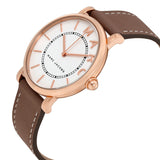 Marc Jacobs Roxy White Dial Cement Brown Leather Strap Watch for Women - MJ1533 Authentic Buy Shop Now