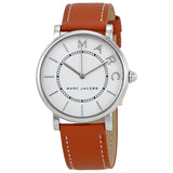 Marc Jacobs Roxy Silver Dial Brown Leather Strap Watch for Women - MJ1572 Authentic Buy Shop Now