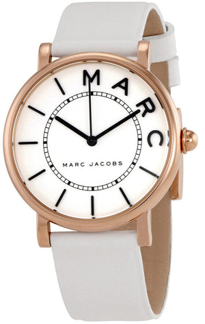 Marc Jacobs Roxy White Dial White Leather Strap Watch for Women - MJ1562 Authentic Buy Shop Now