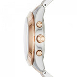 Marc Jacobs Peeker Chronograph Silver Two Tone Steel Strap Watch for Women - MBM3369 Authentic Buy Shop Now