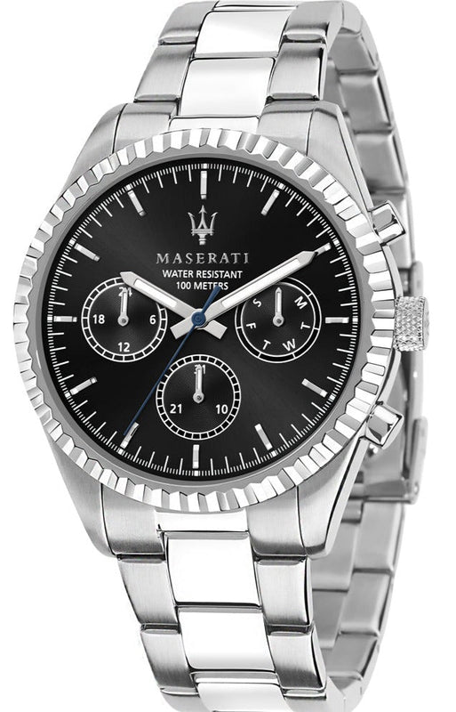 Maserati Competizione Chronograph Quartz Black Dial Watch For Men - R8853100023 Authentic Buy Shop Now