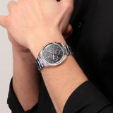 Maserati Competizione Chronograph Black Dial Silver Steel Strap Watch For Men - R8853100012 Authentic Buy Shop Now