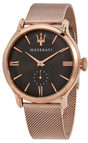 Maserati Epoca Anthracite Dial Rose Gold Mesh Bracelet Watch For Men - R8853118004 Authentic Buy Shop Now