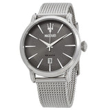 Maserati Epoca Grey Dial Grey Mesh Bracelet Watch For Men - R8853118002 Authentic Buy Shop Now
