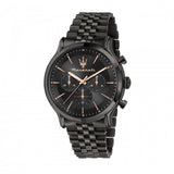 Maserati Epoca Limited Edition Chronograph Black Dial Black Steel Strap Watch For Men - R8873618019 Authentic Buy Shop Now