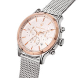 Maserati Epoca White Dial Chronograph Silver Mesh Bracelet Watch For Men - R8873618009 Authentic Buy Shop Now