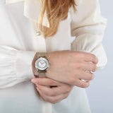 Maserati Epoca Mother of Pearl Dial Yellow Gold Mesh Strap Watch For Women - R8853118502 Authentic Buy Shop Now