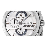 Maserati Ingegno Chronograph White Dial Silver Steel Strap Watch For Men - R8873619004 Authentic Buy Shop Now