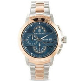 Maserati Ingegno Chronograph Blue Dial Two Tone Steel Strap Watch for Men - R8873619002 Authentic Buy Shop Now