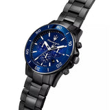Maserati Competizione Chronograph Blue Dial Black Steel Strap Watch For Men - R8873600005 Authentic Buy Shop Now