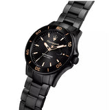 Maserati Competizione Black Dial Black Steel Strap Watch For Men - R8853100035 Authentic Buy Shop Now