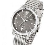 Maserati Epoca Grey Dial Grey Mesh Bracelet Watch For Men - R8853118002 Authentic Buy Shop Now