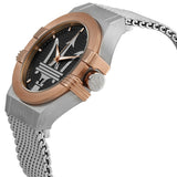 Maserati Potenza Quartz Grey Dial Silver Mesh Bracelet Watch For Men - R8853108007 Authentic Buy Shop Now