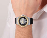 Maserati Potenza Automatic Skeleton Dial Black Leather Strap Watch For Men - R8821108011 Authentic Buy Shop Now