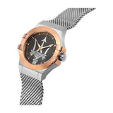 Maserati Potenza Quartz Grey Dial Silver Mesh Bracelet Watch For Men - R8853108007 Authentic Buy Shop Now
