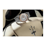 Maserati Epoca Automatic White Dial Silver Mesh Bracelet Watch For Men - R8823118001 Authentic Buy Shop Now