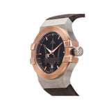 Maserati Potenza Black Dial Brown Leather Strap Watch For Men - R8851108014 Authentic Buy Shop Now