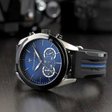 Maserati Traguardo Chronograph Blue Dial Black Silicone Strap Watch For Men - R8871612044 Authentic Buy Shop Now