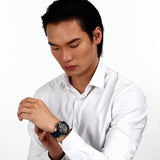 Maserati Traguardo Chronograph Blue Dial Black Silicone Strap Watch For Men - R8871612046 Authentic Buy Shop Now